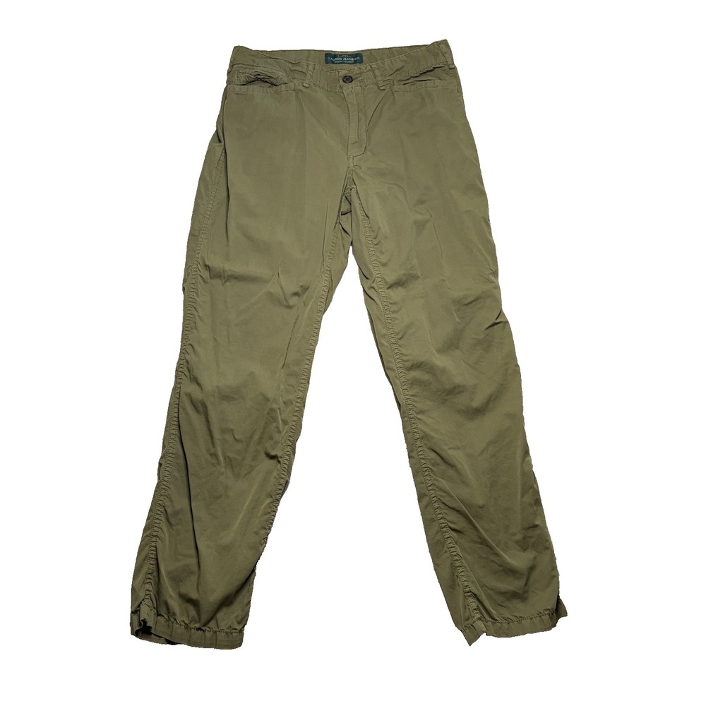 Ralph Lauren Jeans Co Pants Womens 6 Green Straight Leg Ankle Chino Military